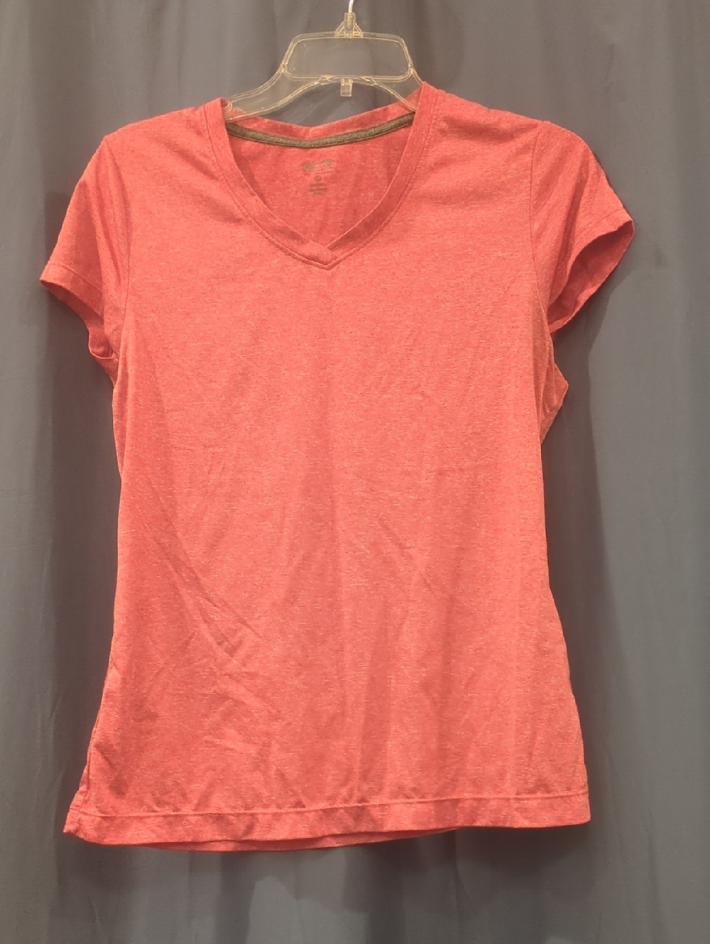 Women's Cascade sport Heather Coral V-Neck Tee